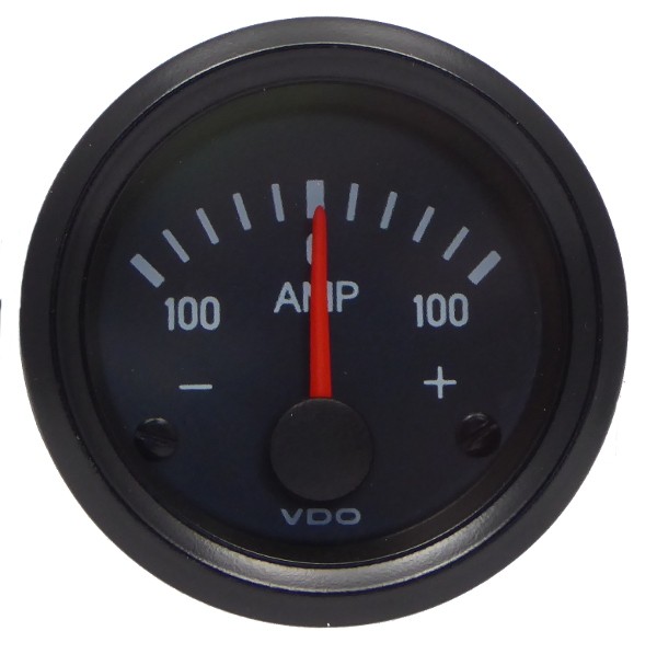 VDO "international" Amperemeter 24V d=52mm 100-0-100 A