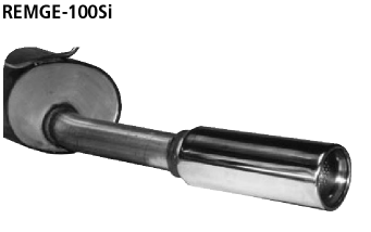 Bastuck Endschalldämpfer mit Einfach-Endrohr 1 x Ø 100 mm Renault Typ: Megane 1 Grandtour (Kombi)
