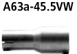 Bastuck Adapter Komplettanlage auf Kat auf Ø 45.5 mm Opel Typ: Zafira II