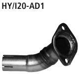 Bastuck Adapter Endschalldämpfer auf Serie Ø 42.5 mm für Hyundai i20 inkl. Facelift