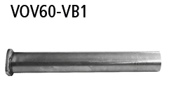 Bastuck Verbindungsrohr vorne für Volvo V60 T6 (AWD) ab Bj. 2018-