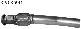 Bastuck Verbindungsrohr vorne für Citroen DS3 RACING