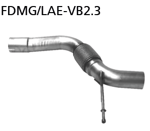 Bastuck Flexibles Verbindungsrohr für Ford Mustang LAE 2.3l Ecoboost ab Bj. 2015-