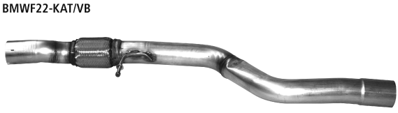 Bastuck Flexibles Verbindungsrohr Performance Katalysator bzw. Ersatzrohr für Katalysator auf Serie oder auf Komplettanlage für BMW 4er F32/F33/F36 2.0l Turbo (ohne Facelift) bis Bj. 2015