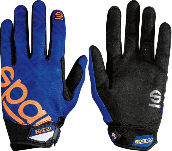SPARCO Mechaniker-Handschuhe MECA 3 -blau/orange-