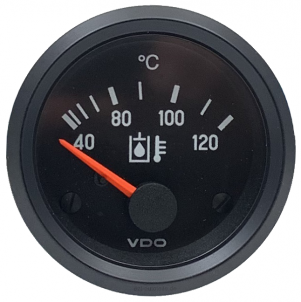 VDO "international" Hydraulik Temperaturanzeige d=52mm 40°-120°C