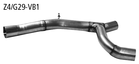 Bastuck Verbindungsrohr zur Montage Partikelfilter auf Endschalldämpfer für BMW Z4 G29 sDrive20i / sDrive30i ab Bj. 2018-
