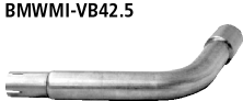 Bastuck Verbindungsrohr Endschalldämpfer auf Serienanlage auf Ø 42.5 mm BMW Typ: Mini R50 Querschalldämpfer