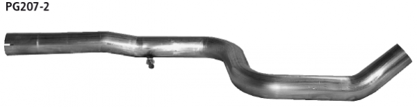 Bastuck Verbindungsrohr hinten für Citroen C3 / DS3 Benziner VTI