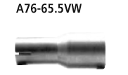 Bastuck Adapter Komplettanlage auf Serie auf Ø 65.5 mm für VW Golf 7 R