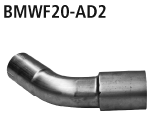 Bastuck Verbindungsrohr zur Montage der Endschalldämpfer alleine für BMW 1er F20/F21 1.6l Turbo