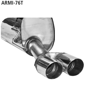 Bastuck Endschalldämpfer mit Doppel-Endrohr 2 x Ø 76 mm, 20° schräg geschnitten Alfa Romeo Typ: Mito