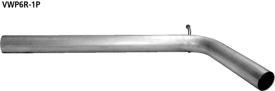 Bastuck Ersatzrohr für Vorschalldämpfer (ohne Zulassung nach StVZO) Polo 6R (ab Bj. 2009) 1,2l Benziner