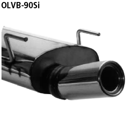 Bastuck Endschalldämpfer mit Einfach-Endrohr 1 x Ø 90 mm Opel Typ: Vectra B + Caravan mit Teilegutachten