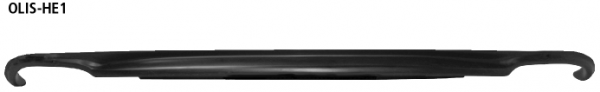 Bastuck Heckschürzen-Einsatz, für 2x Doppel-Endrohr, macht ein Ausschneiden der Original-Heckschürze unnötig. Schwarz matt, lackierfähig Insignia Limousine 2WD Diesel ESD LH+RH