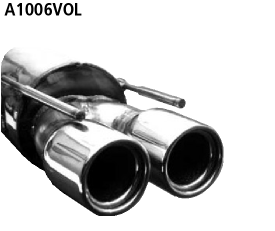 Bastuck Endschalldämpfer mit Doppel-Endrohr 2 x Ø 90 mm Opel Typ: Vectra A