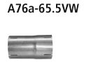 Bastuck Adapter Sportkatalysator bzw. Katalysator Ersatzrohr inkl. Verbindungsrohr auf Serie auf Ø 65.5 mm für Audi S3 V8