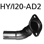 Bastuck Adapter Endschalldämpfer auf Serienanlage auf Ø 50.5 mm für Hyundai i20 GB inkl. Sport ab Bj. 2017-