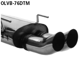 Bastuck Endschalldämpfer mit Doppel-Endrohr DTM 2 x Ø 76 mm Opel Typ: Vectra B + Caravan mit EG Genehmigung