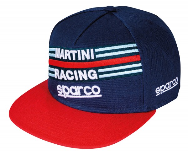 Sparco Kappe -Martini Racing- dunkelblau/rot