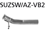 Bastuck Verbindungsrohr vorne für 1.2l Sauger für Suzuki Swift AZ ab Baujahr 2017-